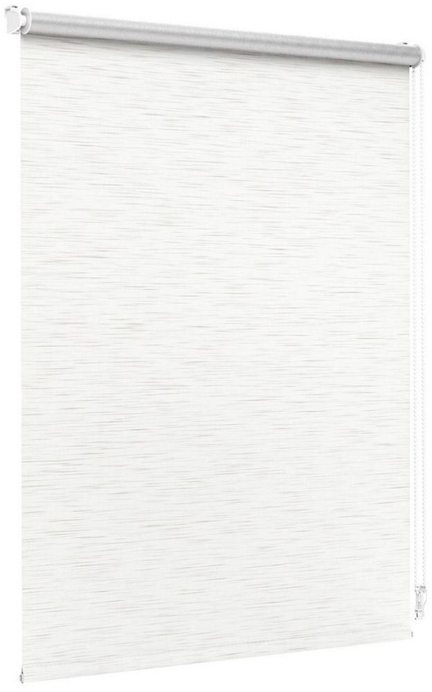 Verdunklungsrollo Standard Thermorollo, Klemmbar, 32,5x100 cm, weiß-strukturiert, jalousiescout, blickdicht, ohne Bohren, freihängend, Klemmfix, Standard Thermorollo mit Klemmmontage Vollverdunkeln, energiesparend Bild 1