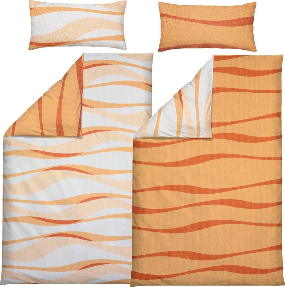 Erwin Müller Bettwäsche Wendebettwäsche Sparpaket 4-tlg, Seersucker, Grafik Bild 1