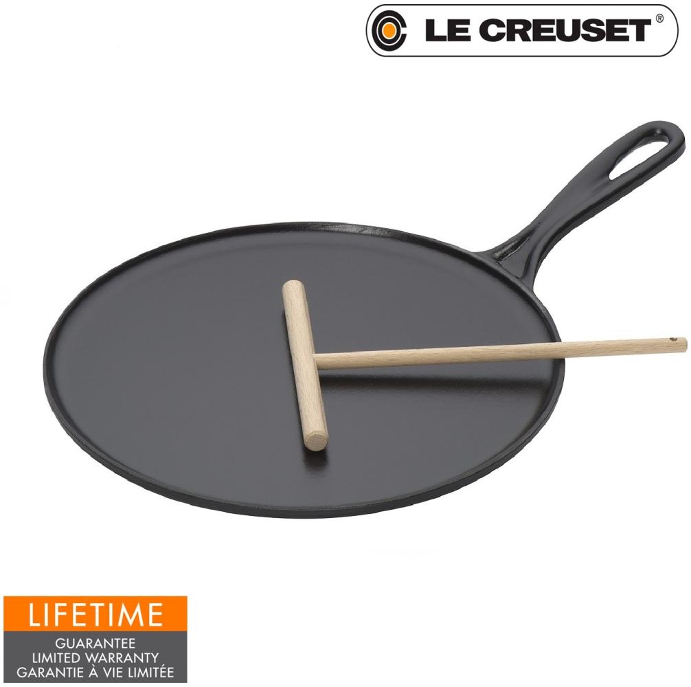 Le Creuset Crepespfanne 27 cm Schwarz - Schwarz - 25 bis 28 cm Bild 1