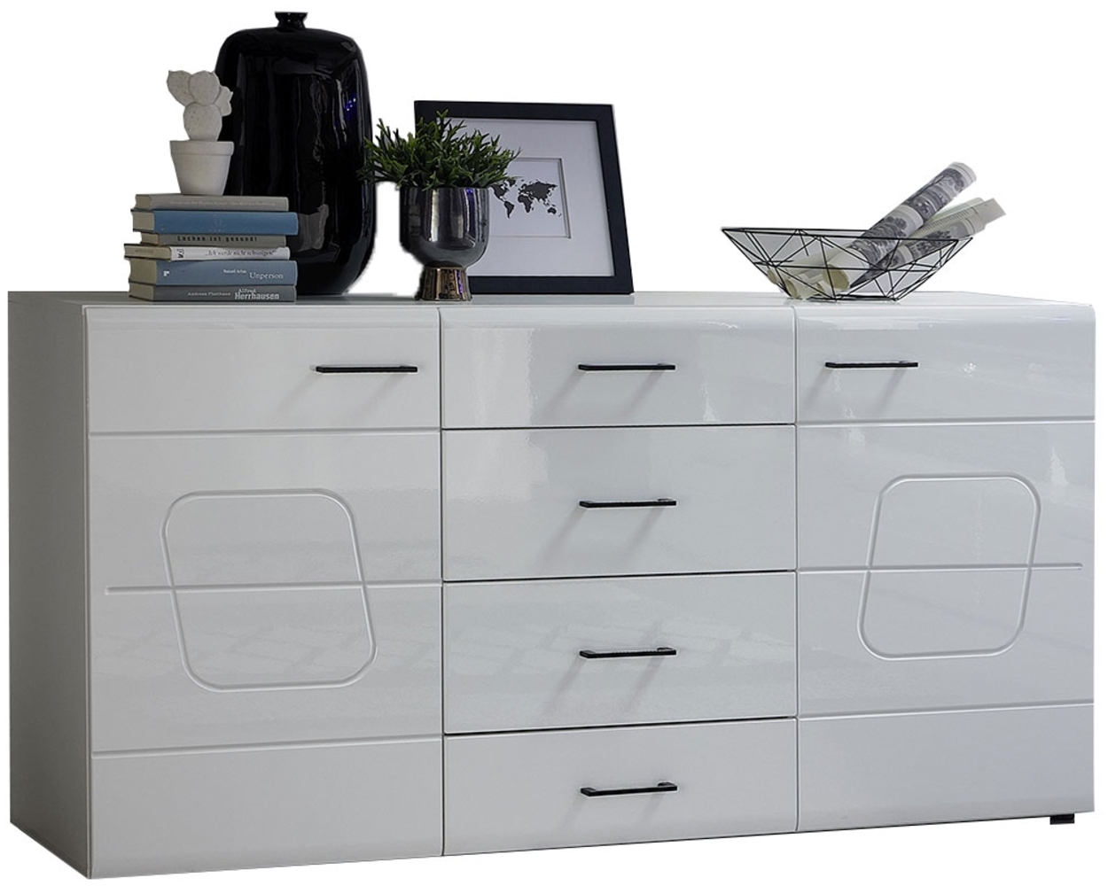 Sideboard Stuttgart / Spirit Plus , Holzwerkstoff , Weiß , 170 x 94 x 42 cm Bild 1
