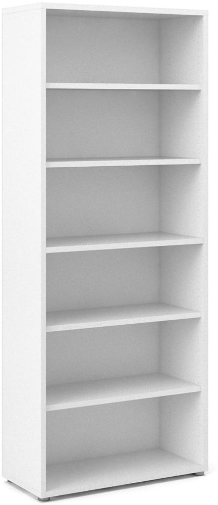 Büro Regal Prisme Ablageregal Aktenschrank Bücherregal Standregal Weiß Bild 1