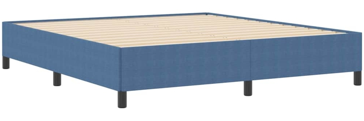 vidaXL Bettgestell Blau 180 x 200 cm Cordstoff 42006985 Bild 1