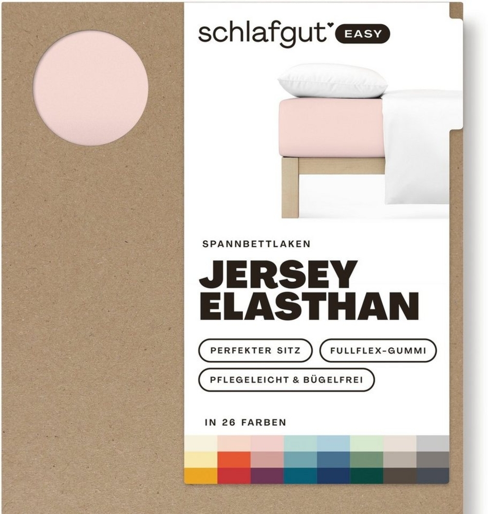 Schlafgut Spannbettlaken EASY Jersey Elasthan, Jersey, Gummizug: rundum, (1 Stück), MADE IN GREEN by OEKO-TEX® Bild 1