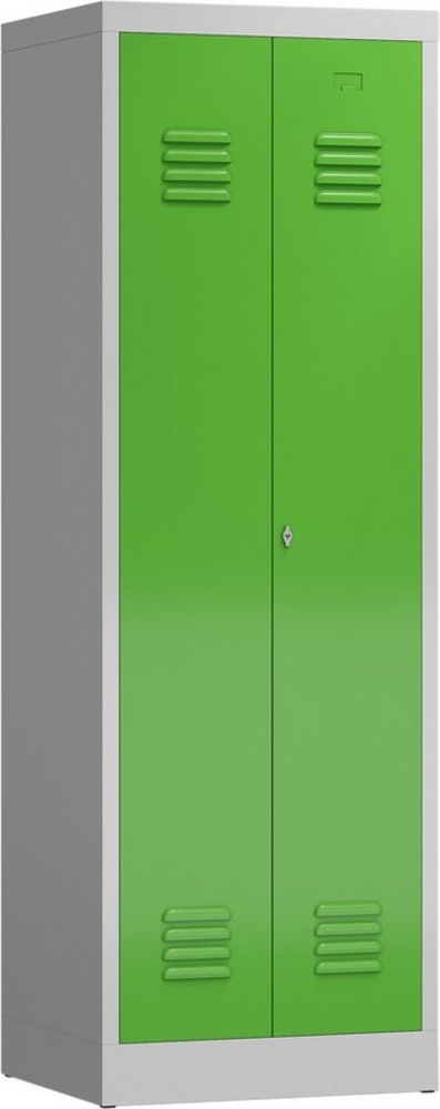 Steelboxx Spind Spind Spindschrank 2 Abteile mittig schließend 180x60x50mm (1-St) Komplett verschweißt und montiert, keine Montage erforderlich Bild 1