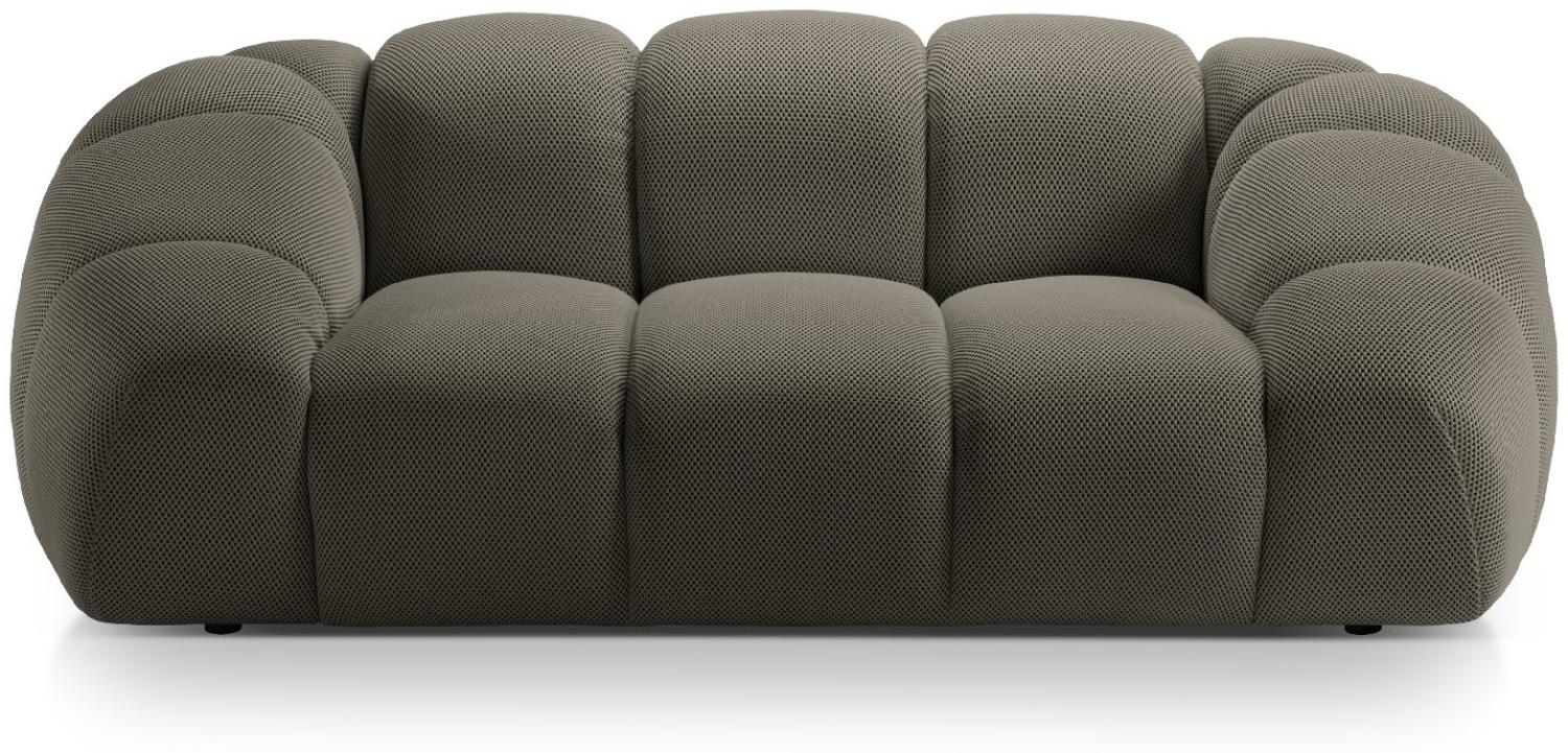 Micadoni Sofa Diana 2-Sitzer 3D-Stoff Stahl Bild 1