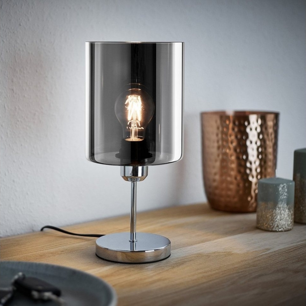 MeLiTec Tischleuchte T174, LED wechselbar, warmweiß, modernes Design bei zeitloser Optik Bild 1