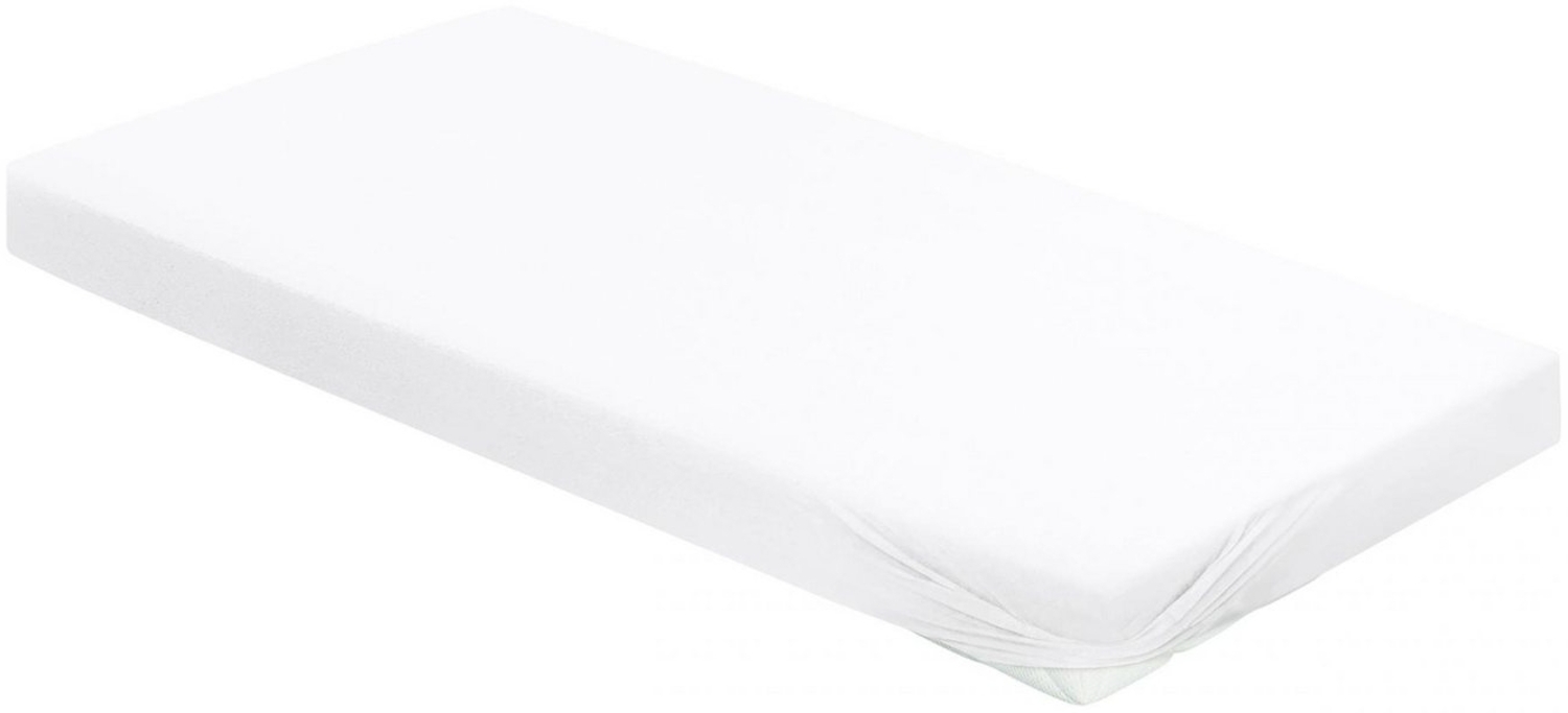 Irisette Kuschel-Jersey Spannbetttuch Vesuv 0012 weiss 190x200 cm 12-81 weiss Bild 1