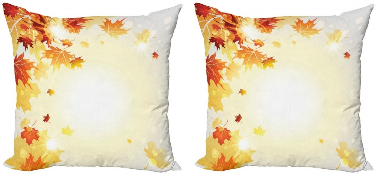 Abakuhaus Kissenbezüge Modern Accent Doppelseitiger Digitaldruck, (2 Stück), Herbst Fliegen Ahornblätter Bild 1