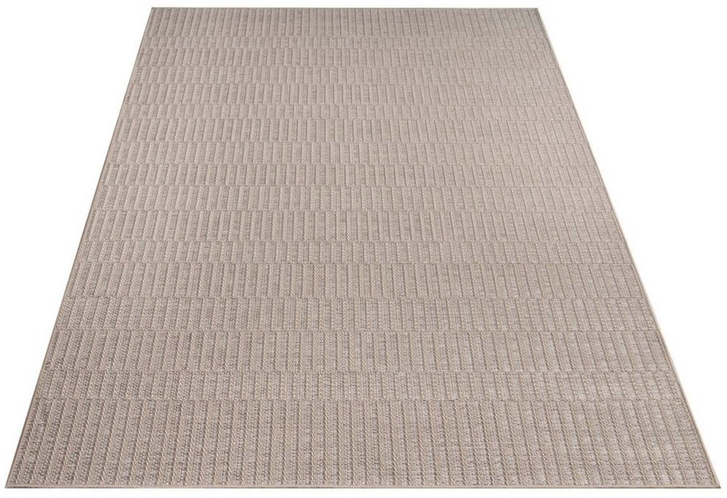 KADIMA DESIGN Teppich meliert Wohnzimmer schmutzabweisend Teppich Kurzflor, Rechteckig, Höhe: 4 mm, 100% Polypropylen,80x150, Beige Bild 1