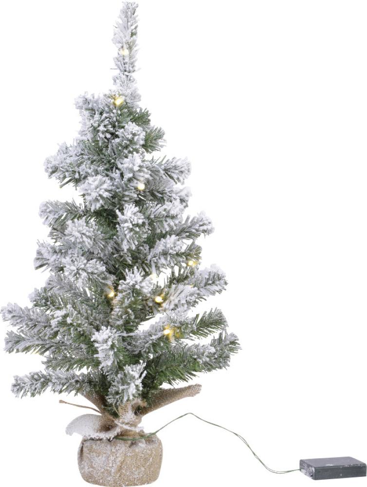 Kaemingk Tannenbaum künstlich beleuchtet beschneit 50 Lichter warmweiß Bild 1