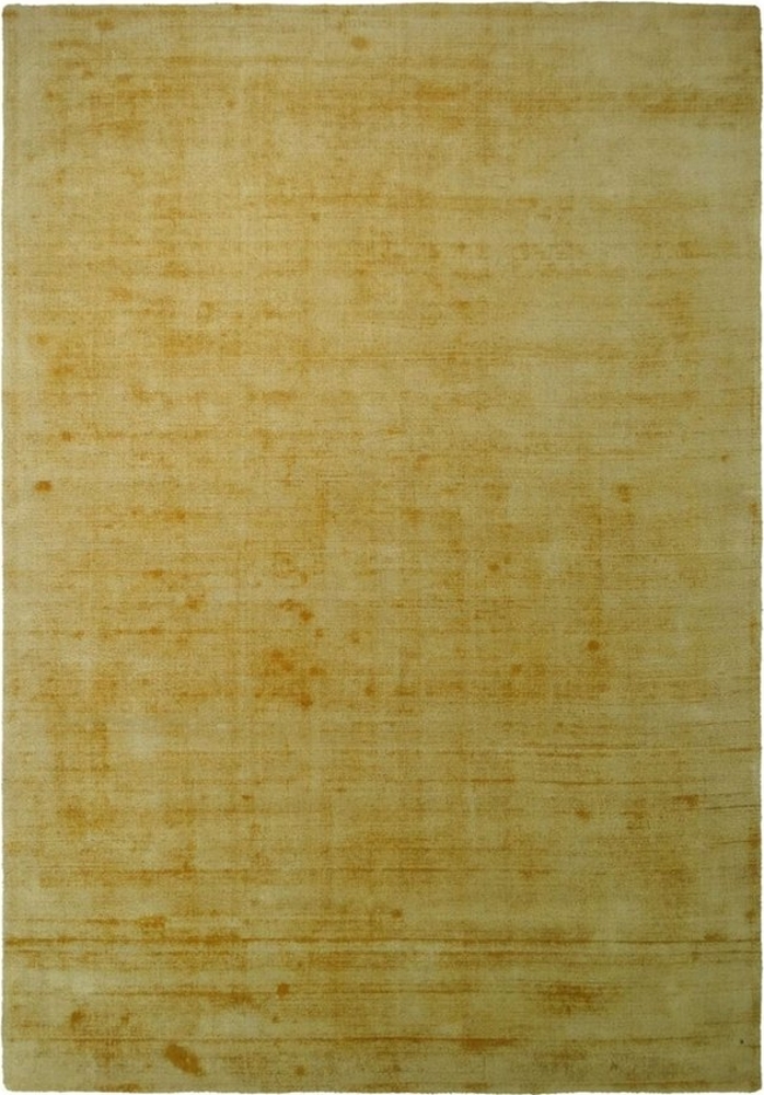 Qiyano Teppich Kurzflor Omaka Gelb 80 x 150 cm - Flauschig Wohnzimmer, Höhe: 80 mm Bild 1