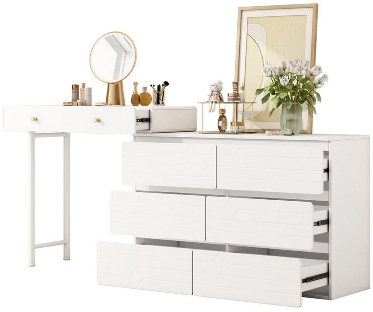 REDOM Schminktisch Praktischer Aufbewahrungsschrank (Aufbewahrungsschrank mit Schubladen, 1-St, 8 Schubladen, ohne Stühle und Spiegel), mit Kommode Bild 1