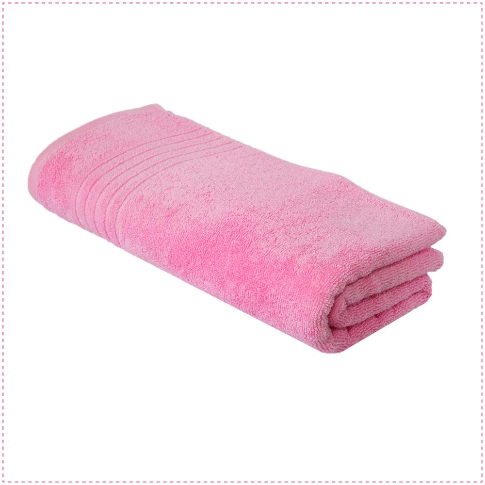 GLAESERhomestyle Dusch Handtuch | 100% Baumwoll Duschtücher 3er Set | Hochsaugfähige Frottierhandtücher | Angenehm weich und Flauschiges Dusch-Handtuchset | 70 x 140 cm (rose) Bild 1