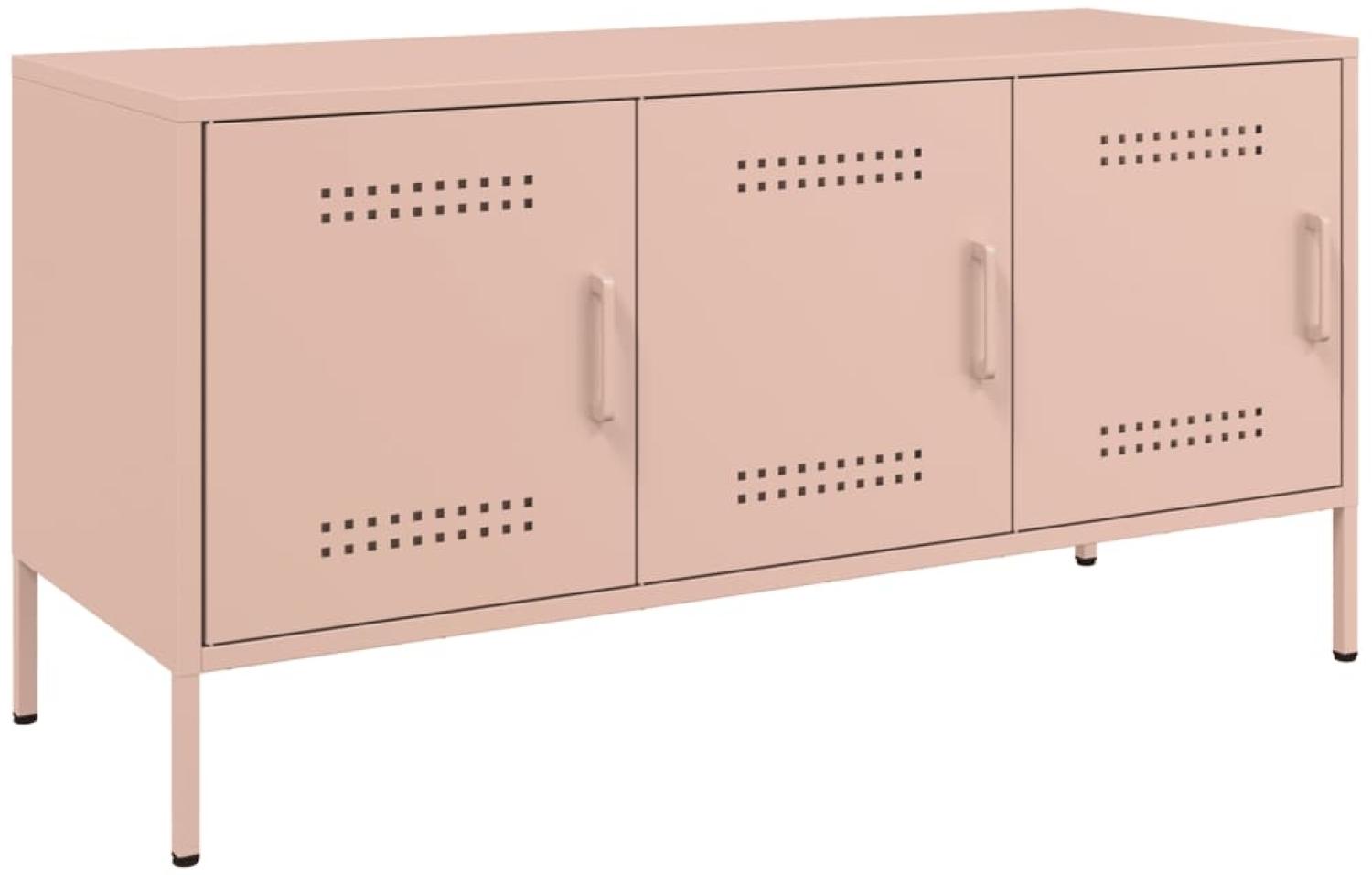 vidaXL TV-Schrank Rosa 100,5x39x50,5 cm Stahl 842947 Bild 1