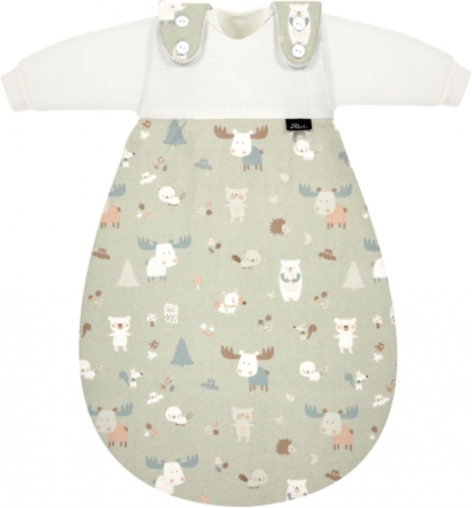 Alvi Baby-Mäxchen 3-teilig Schlafsack mit Innensack Baby Forest Größe 56/62 Bild 1