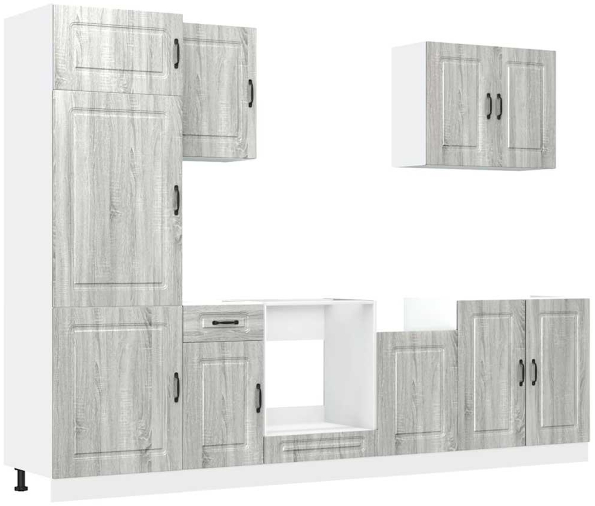 vidaXL 7-tlg. Küchenschrank-Set Kalmar Grau Sonoma Holzwerkstoff 3314767 Bild 1