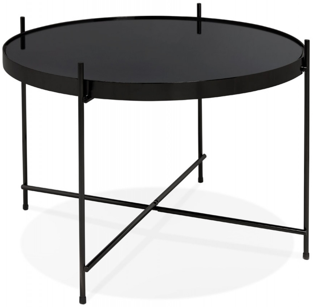 Niedriger Tisch KOLOS | 63 x 63 x 40 cm | Couchtisch Metall, Glas | Niedriger Tisch Kadima Design Bild 1