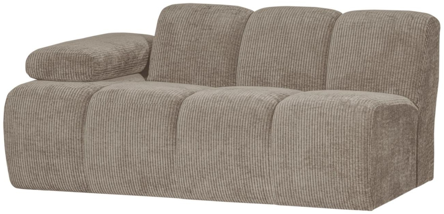 Modulsofa Mojo Flachcord 1,5er Arm-Links, Sand Bild 1