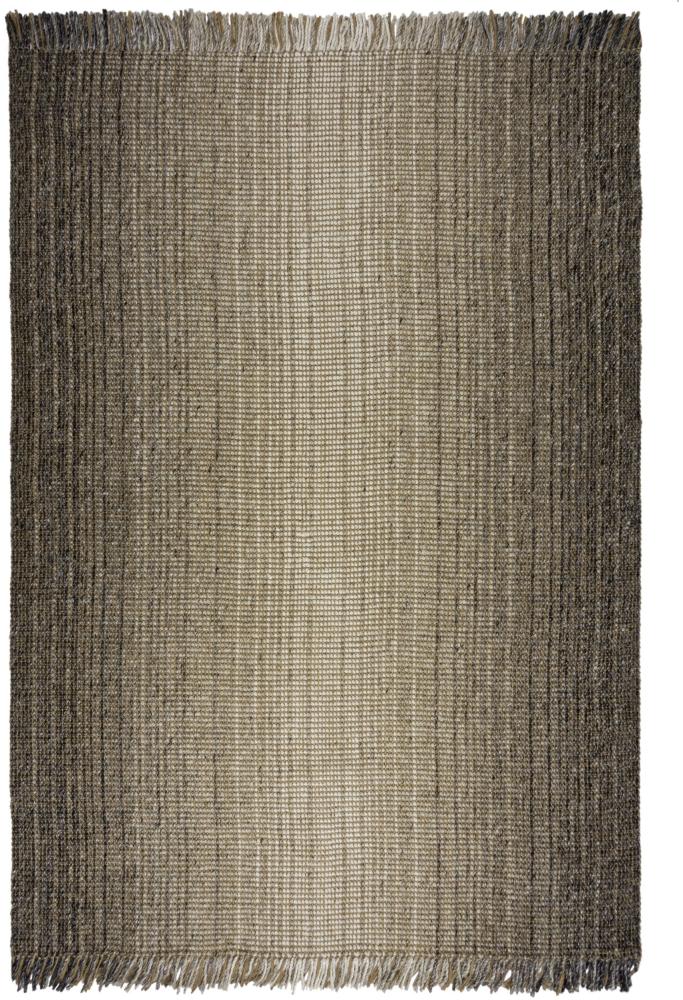 Kadima Design Luxus Handgewebter Teppich - Jute & Wolle Mix - "Weaver". Farbe: Grau, 120x170 cm Bild 1