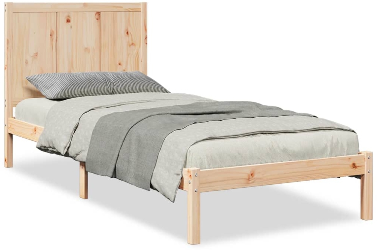 vidaXL Massivholzbett Extra Lang ohne Matratze 100x210 cm 3309241 Bild 1