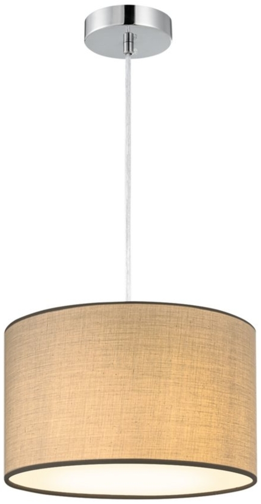 Zedelmaier Pendelleuchte Hängelampe hängend Deckenlampe Deckenleuchte E27 x 1/max. 40 W, Stofflampenschirm, für Schlafzimmer Wohnzimmer Esstisch Bild 1