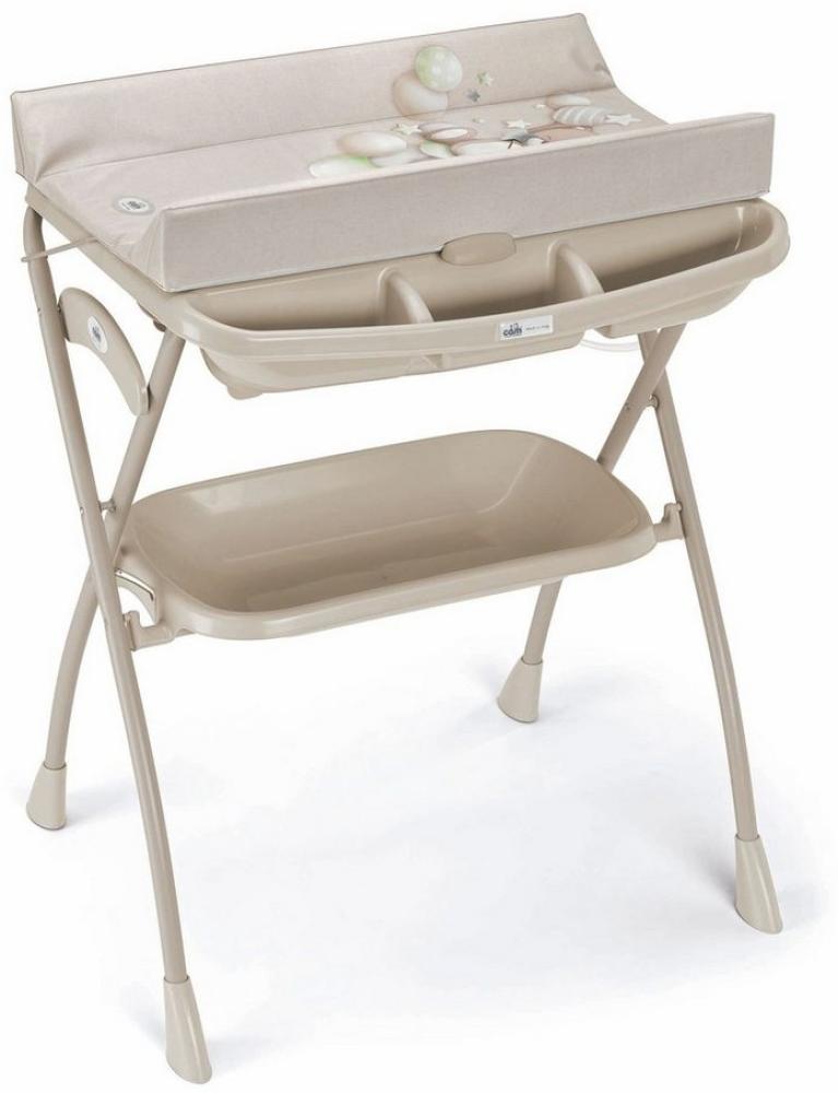 CAM Baby Wickeltisch mit Badewanne Volare | für 0-12 Monate | Beige | inklusive Wickelauflage Bild 1