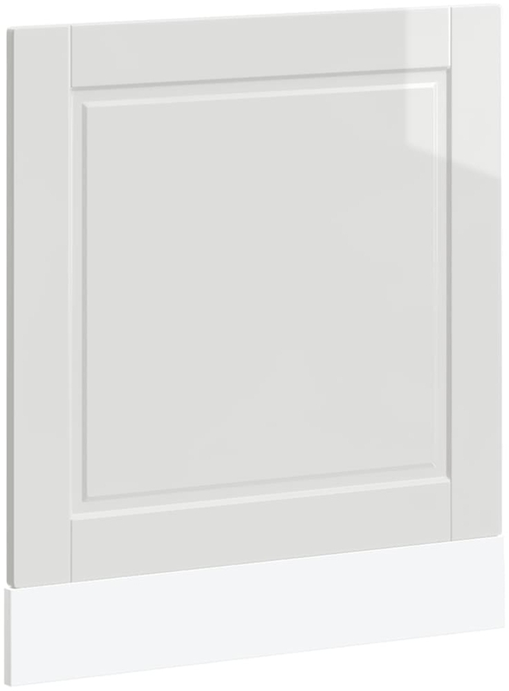 vidaXL Geschirrspülerblende Porto Hochglanz-Weiß 60x1,5x67 cm 854139 Bild 1