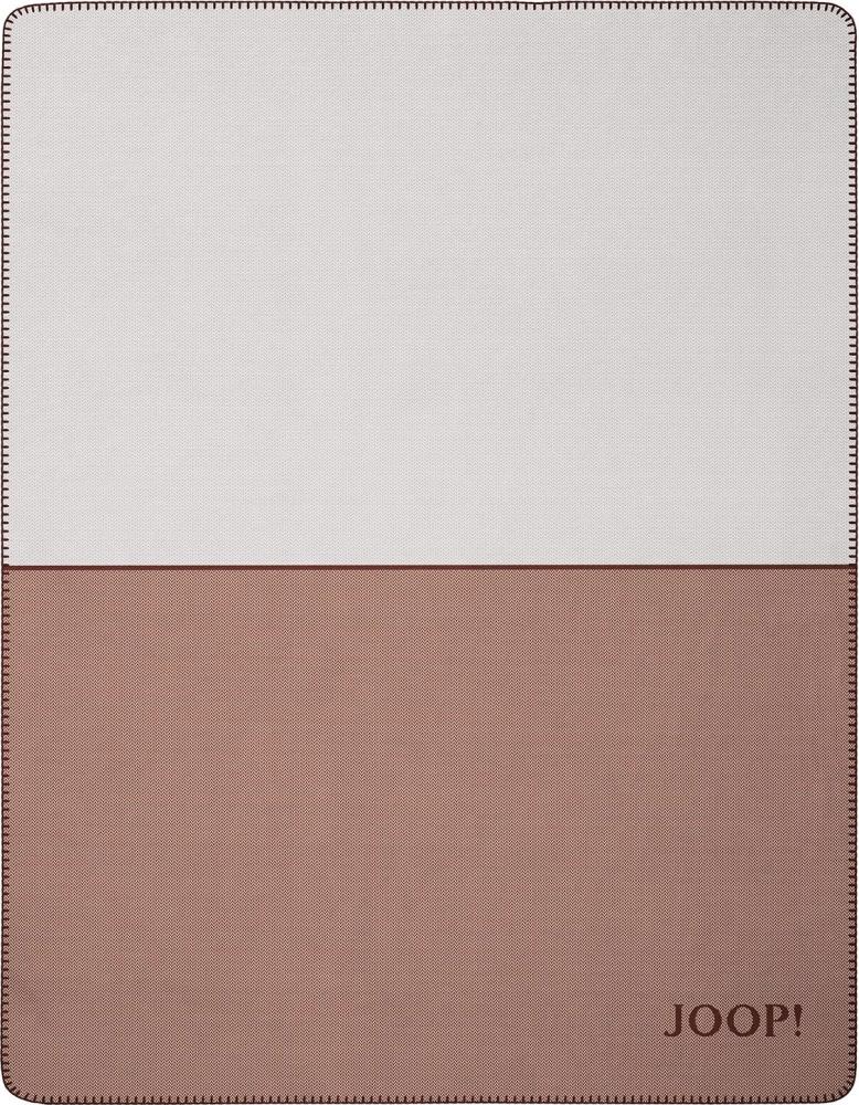 JOOP Wohndecke Limit Größe 150x200 cm Sand-Bordeaux Bild 1