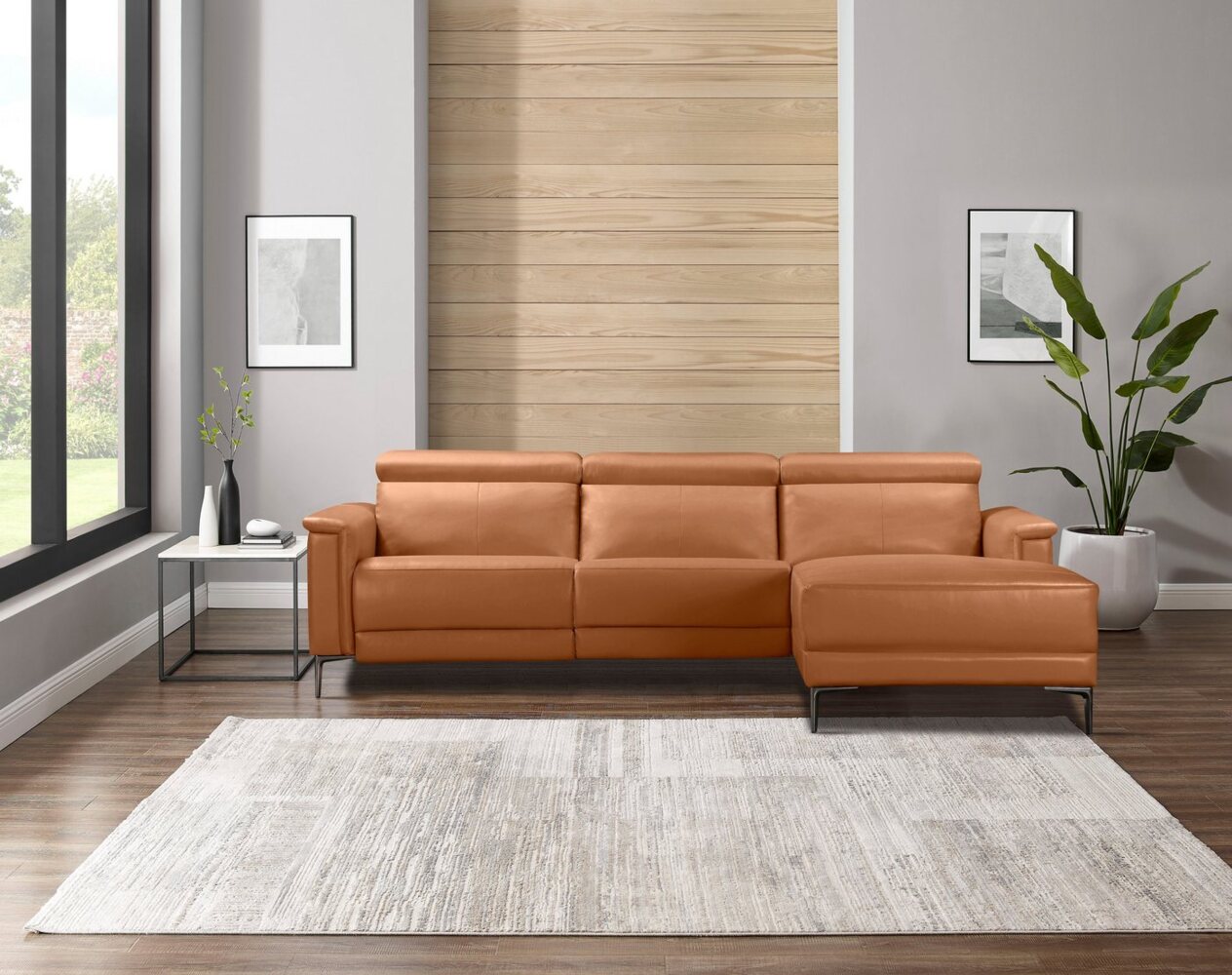 Places of Style Ecksofa Lund, L-Form, 261cm, mit man. o. elektr. Relaxfunktion und USB/ Kopfteilverstellg Bild 1