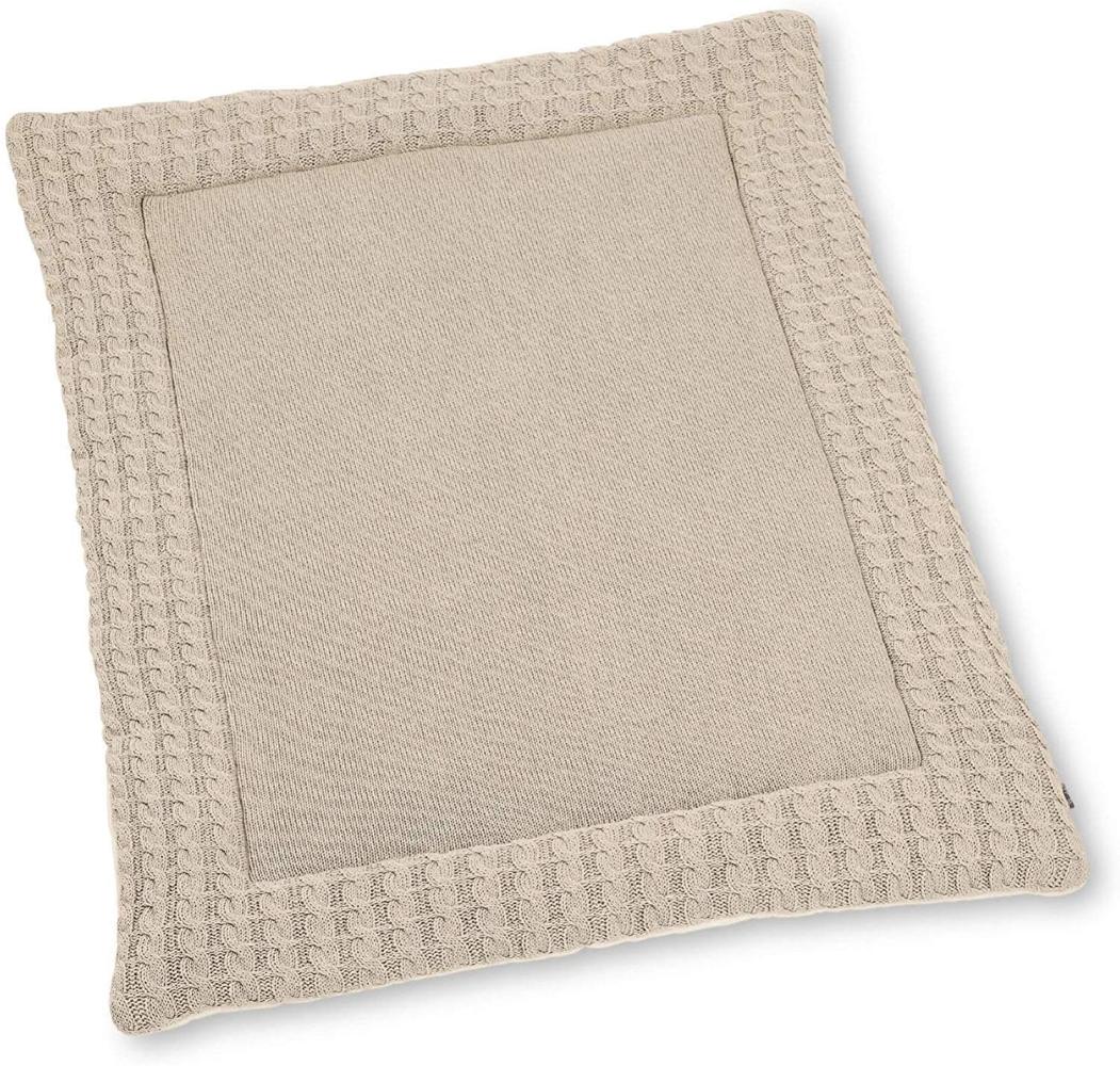 Sterntaler Strick-Krabbeldecke Ecru 80x100x2,5 cm, Beige (Ecru) Bild 1