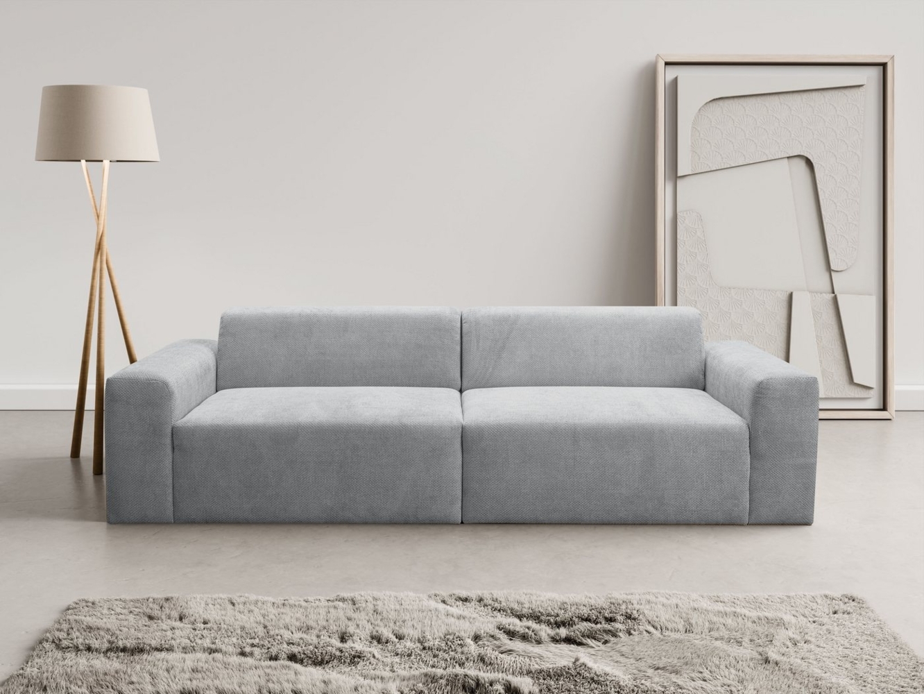 WERK2 Sofa Zeus 3-Sitzer, Curvy Trend 3-Sitzer mit urbaner Optik Bild 1