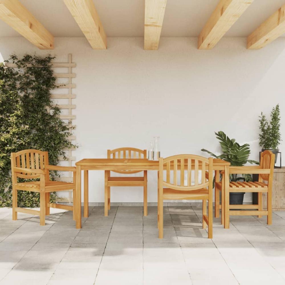 vidaXL 5-tlg. Garten-Essgruppe Massivholz Teak 3157933 Bild 1