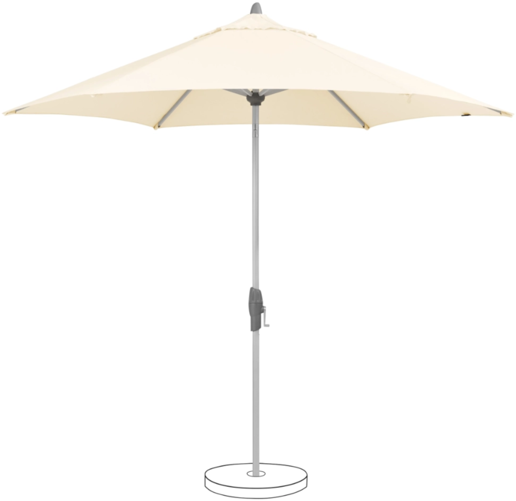 Suncomfort by Glatz Sonnenschirm / Kurbelschirm "Shell Turn 330", ecru, Ø 330 cm Bild 1