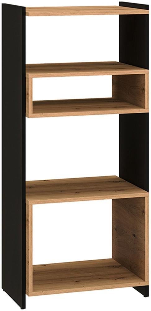 Standregal Tris Bücherregal 55x40x122cm eiche artisan / schwarz Bild 1