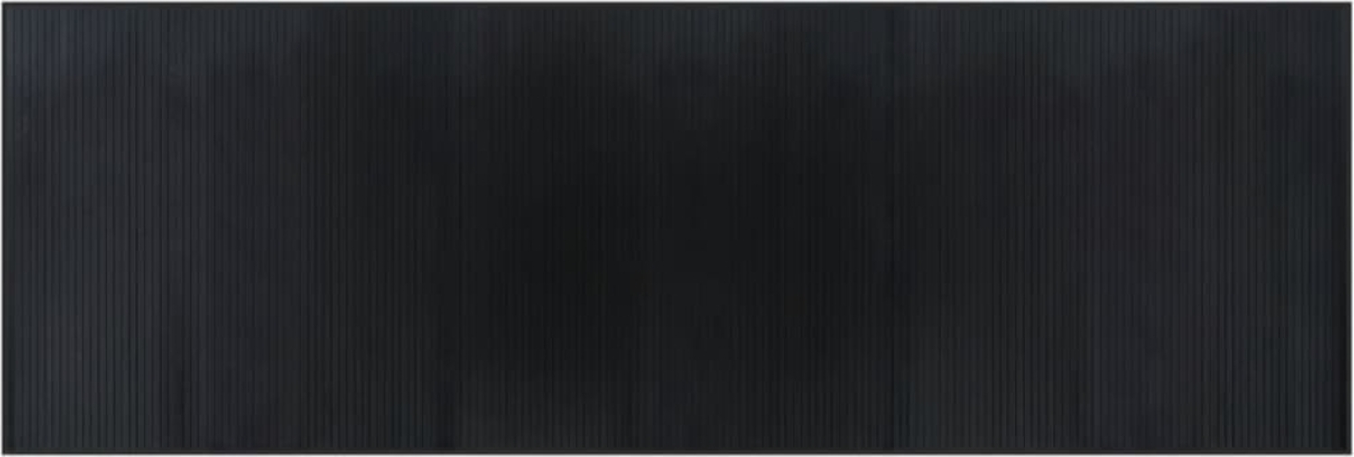vidaXL Teppich Rechteckig Schwarz 100x300 cm Bambus 376948 Bild 1