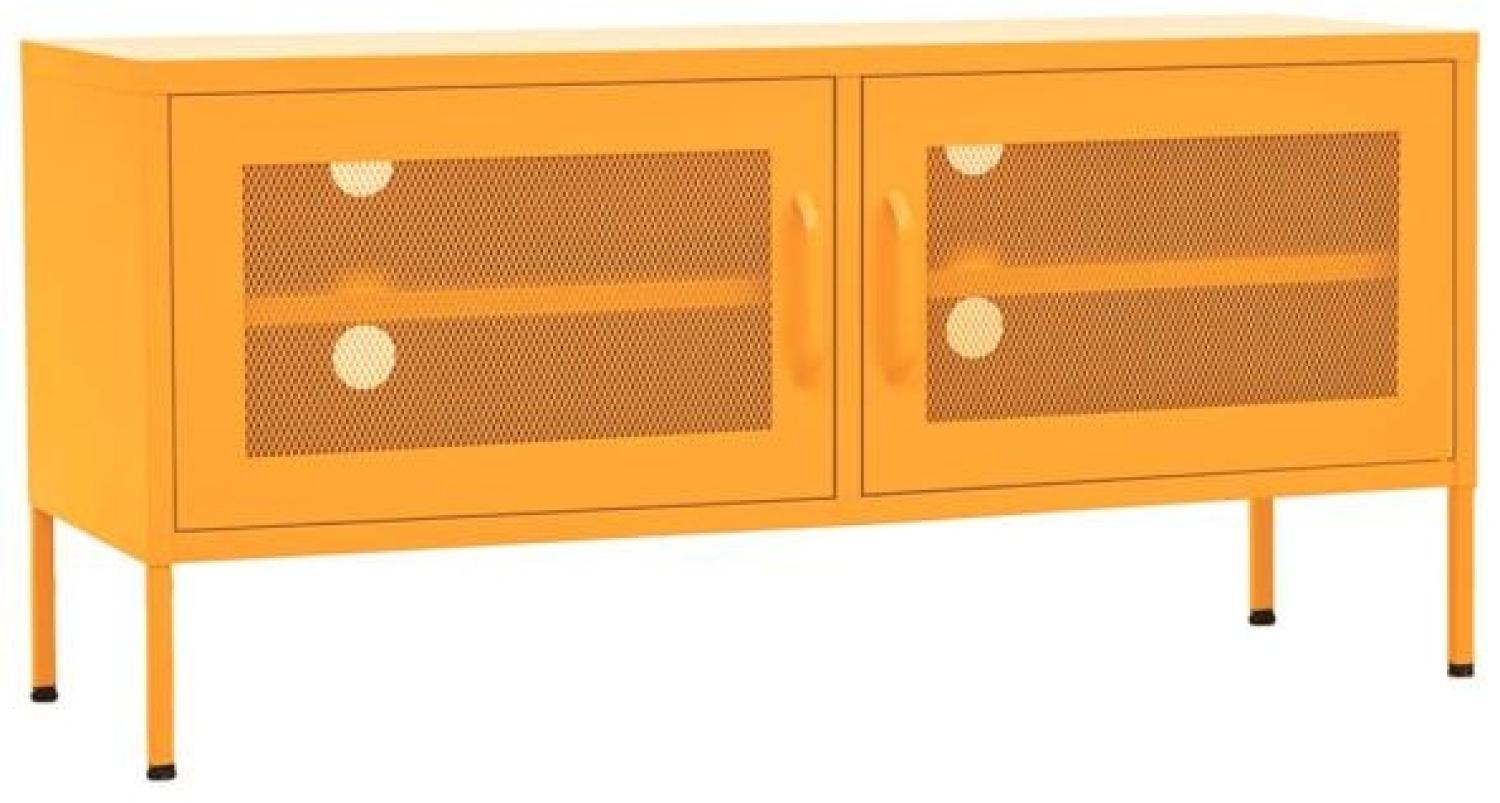 vidaXL TV-Schrank Senfgelb 105x35x50 cm Stahl 336236 Bild 1