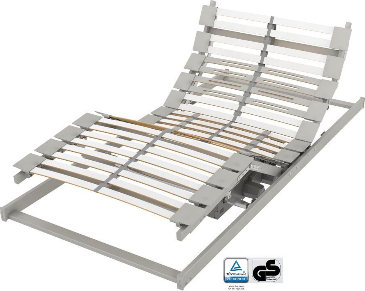 Schlaraffia Classic 28 Plus M (NC-17) elektrischer 5-Zonen Lattenrost 90x200 cm Bild 1