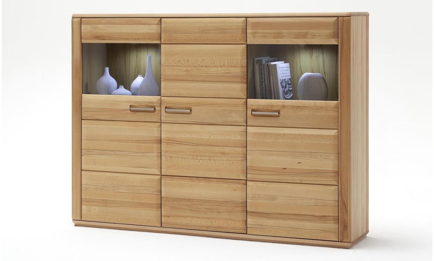 Highboard Sena - Kernbuche massiv Bild 1