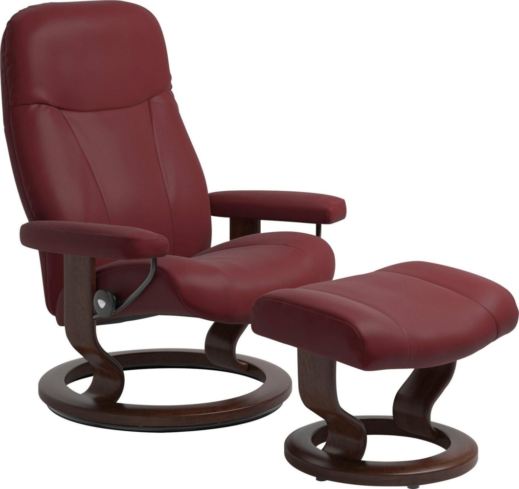 Stressless® Relaxsessel Garda (Set, Relaxsessel mit Hocker), mit Hocker, mit Classic Base, Größe M, Gestell Braun Bild 1