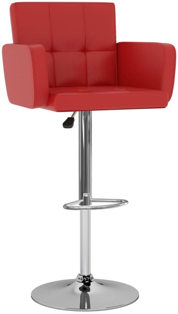 vidaXL Barhocker 2 Stk. Rot Kunstleder [323655] Bild 1