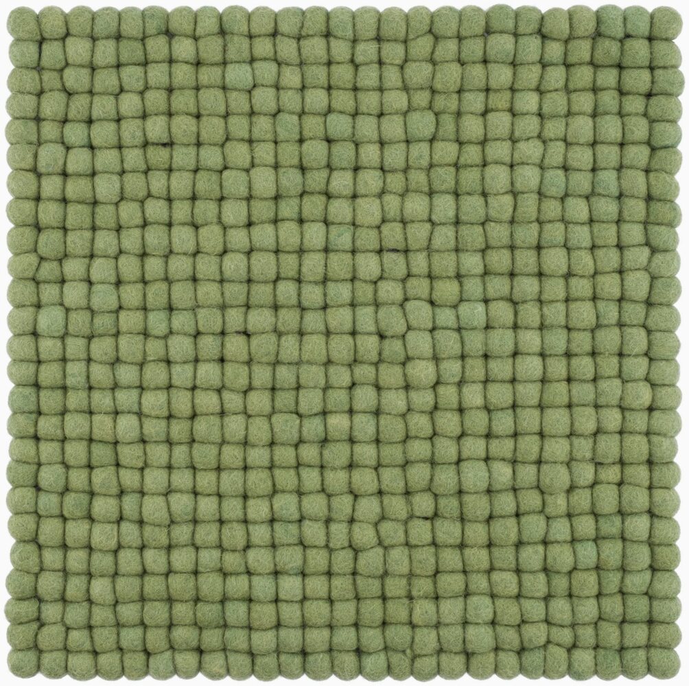 myfelt Stuhlkissen Filzkugel Sitzauflage eckig - 36 x 36 cm, 100% reiner Schurwolle, quadratisch, schmutzabweisend Bild 1