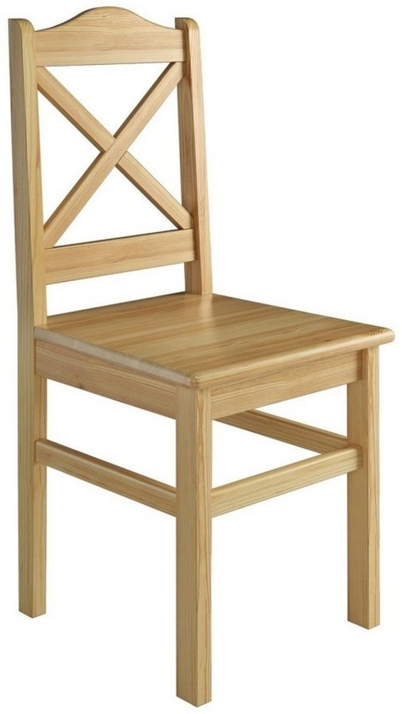 ERST-HOLZ Esszimmerstuhl Landhaus-Küchenstuhl Massivholzstuhl Esszimmerstuhl Kiefernholz Bild 1