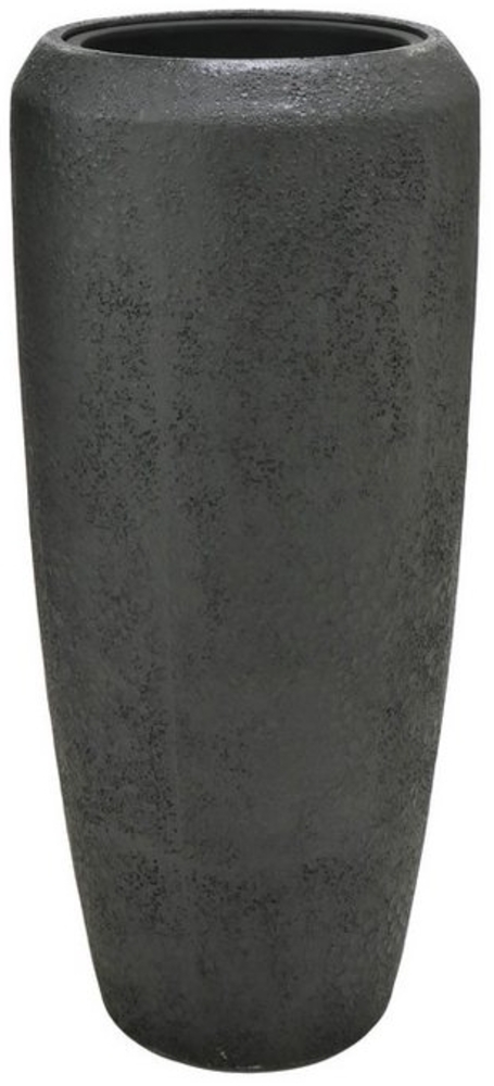 Flingora Bodenvase Cleo, mit Einsatz - Fiberglas - Indoor & Outdoor - Graphitschwarz - 75 cm Bild 1
