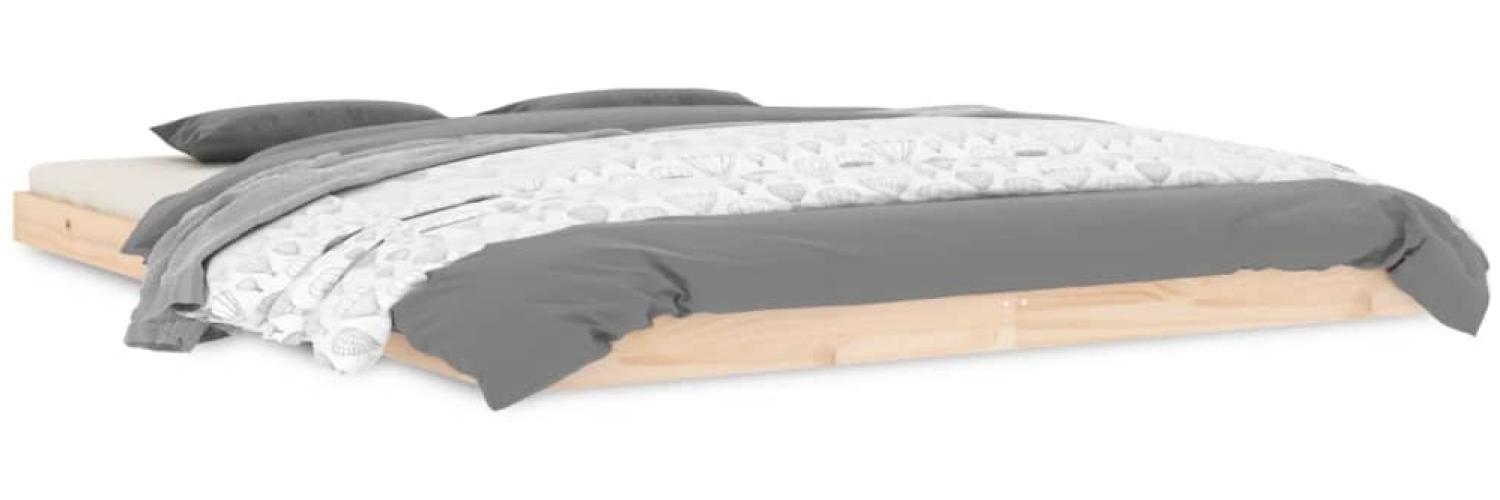 vidaXL Massivholzbett 160x200 cm Kiefer 823434 Bild 1