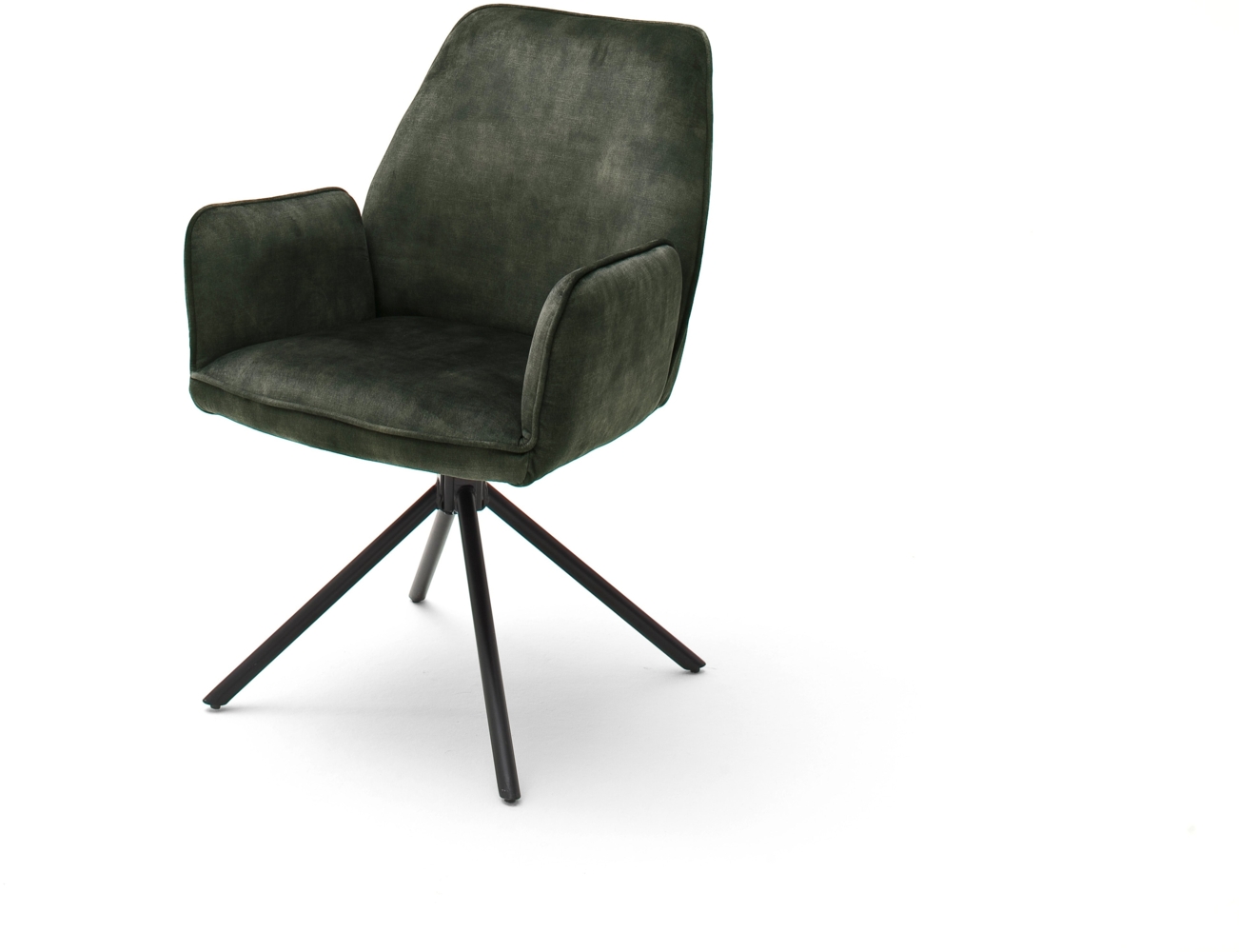 2er-Set Armlehnstuhl 'Ottawa' - Veloursoptik Olive Bild 1