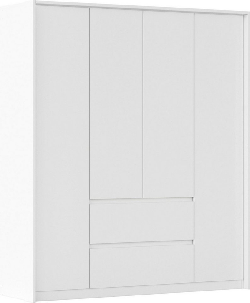 rauch Drehtürenschrank Mainz mit Passepartout optional mit Beleuchtung, Außentüren mit Push-to-Open Funktion Bild 1