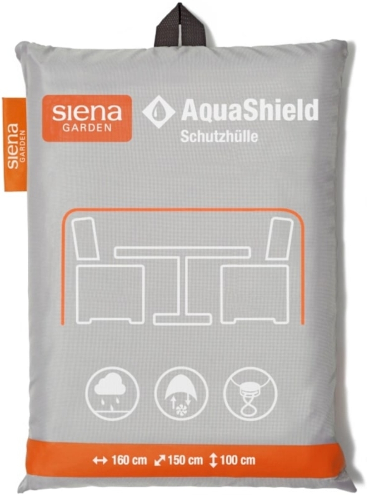 Siena Garden AquaShield Sitzgruppenhülle 140x150x100cm hellgrau, 100% Polyester T44677 160x150x100cm Bild 1