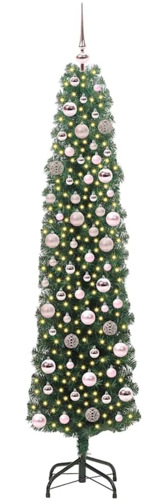 vidaXL Künstlicher Weihnachtsbaum mit 300 LEDs mit Ständer Grün 180 cm 3394945 Bild 1