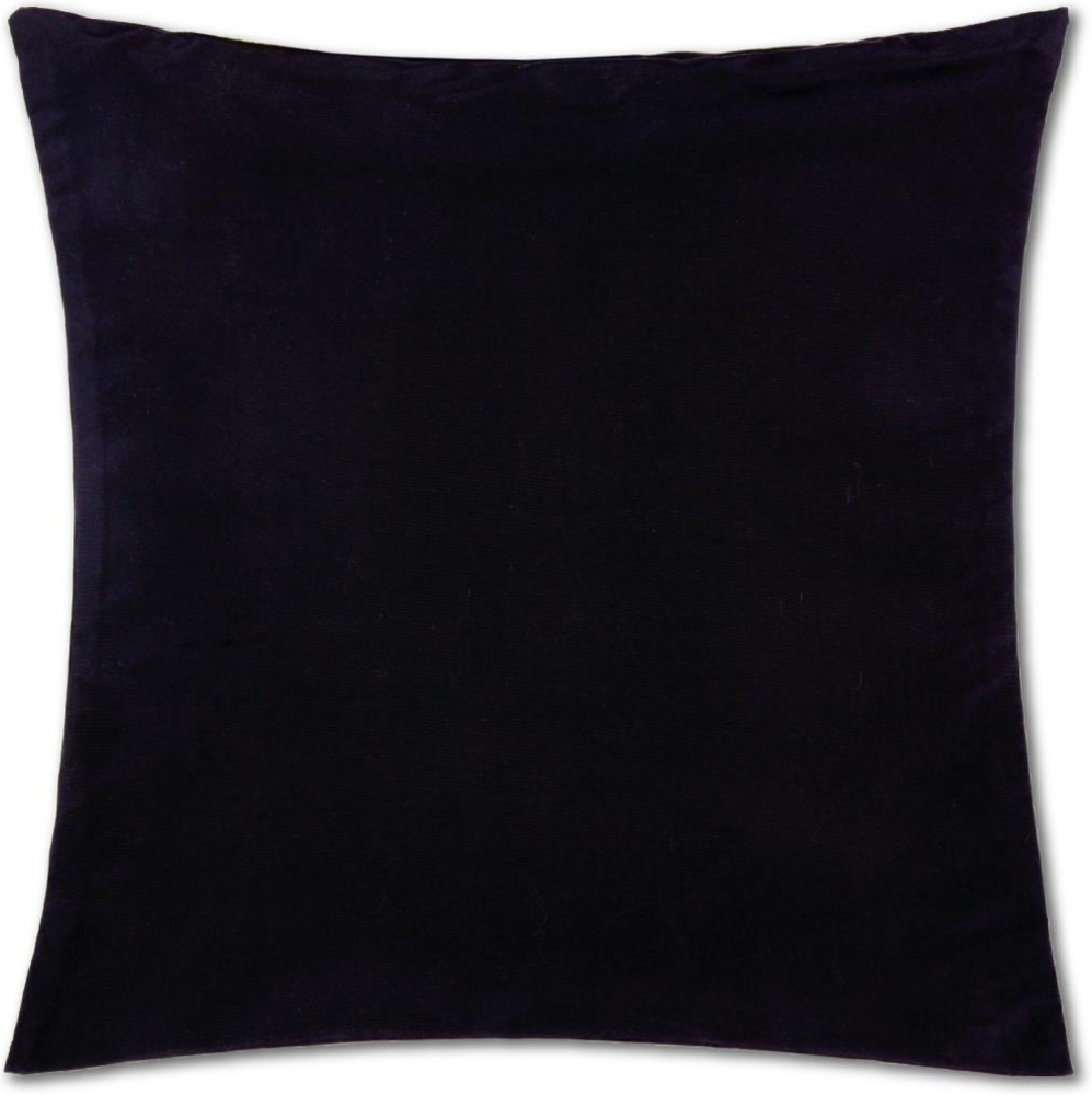 Kissenhülle Dekokissen Kissenbezug Microfaser - viele Größen und Farben Schwarz 45 x 45 cm Bild 1