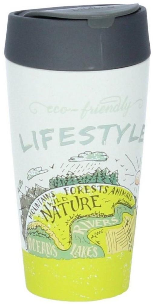 chic mic GmbH Becher Chic Mic Bioloco plant deluxe cup Trinkbecher 420 ml green lifestyle, PLA (Kunststoff aus Pflanzenzucker) Bild 1